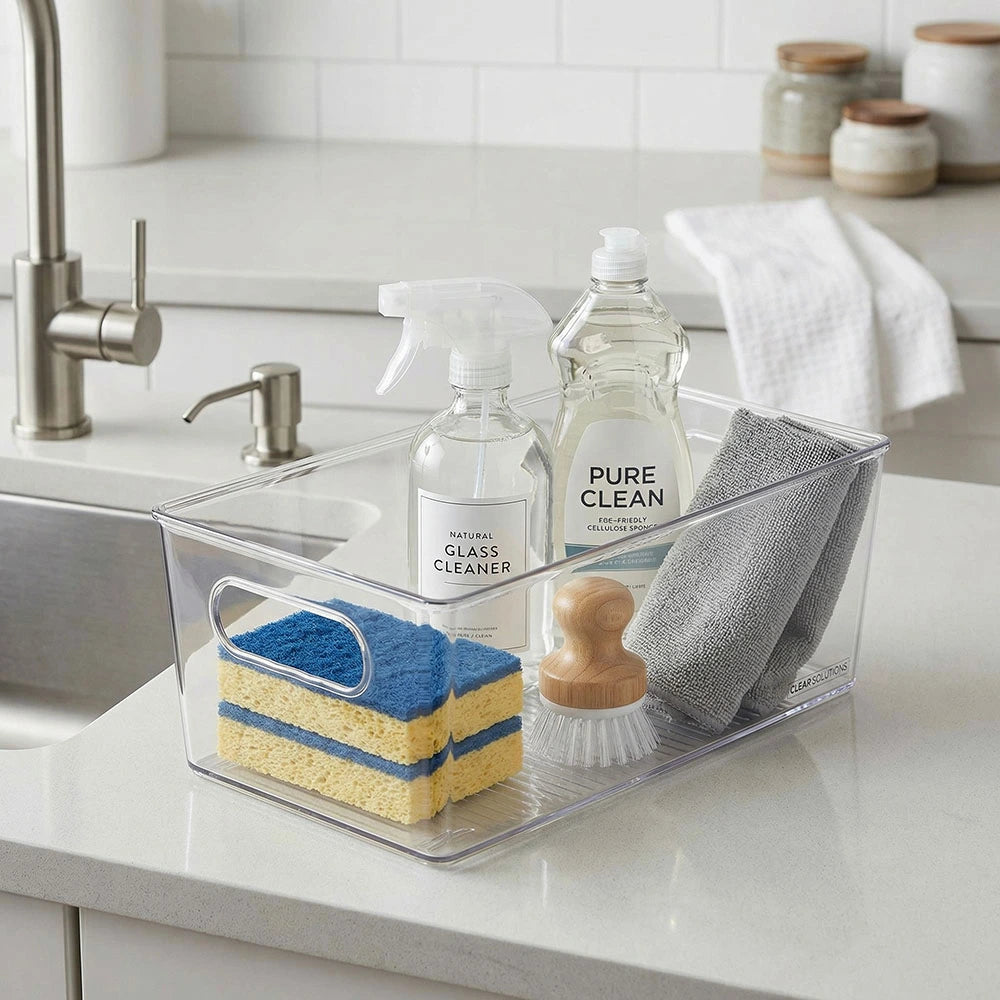 Clear Multipurpose Storage Organizer with Handles