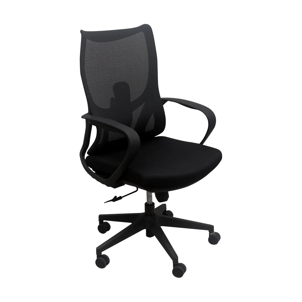 BLACK HAMPTON ERGONOMIC MESH OFFICE CHAIR