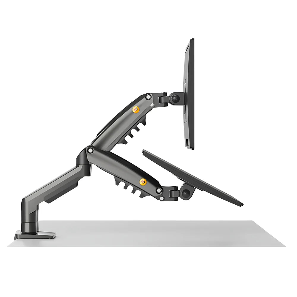 Dual Monitor Mount System – Heavy Duty Gas Spring Desk Arm