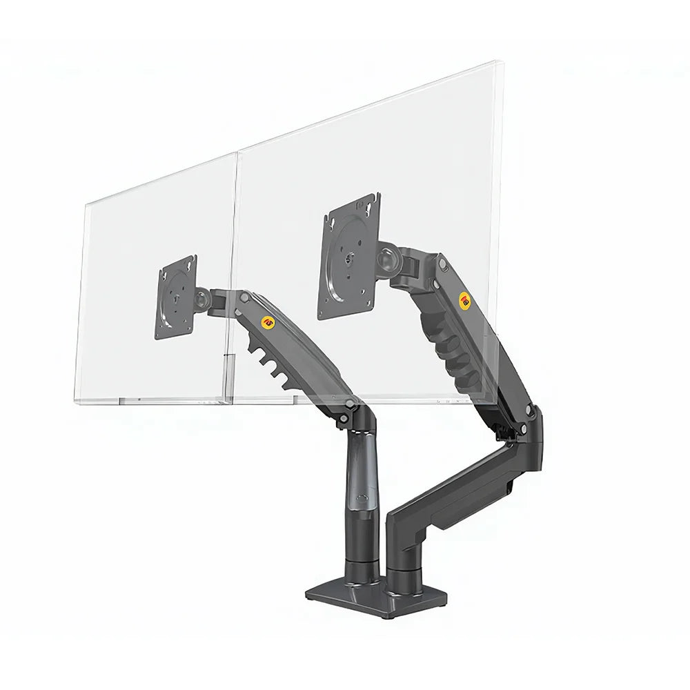Dual Monitor Mount System – Heavy Duty Gas Spring Desk Arm