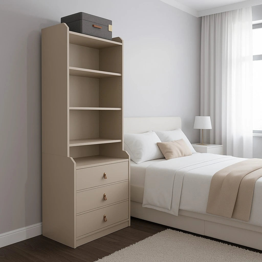 Mattoni Modern Chest of Drawer With Upper Unit