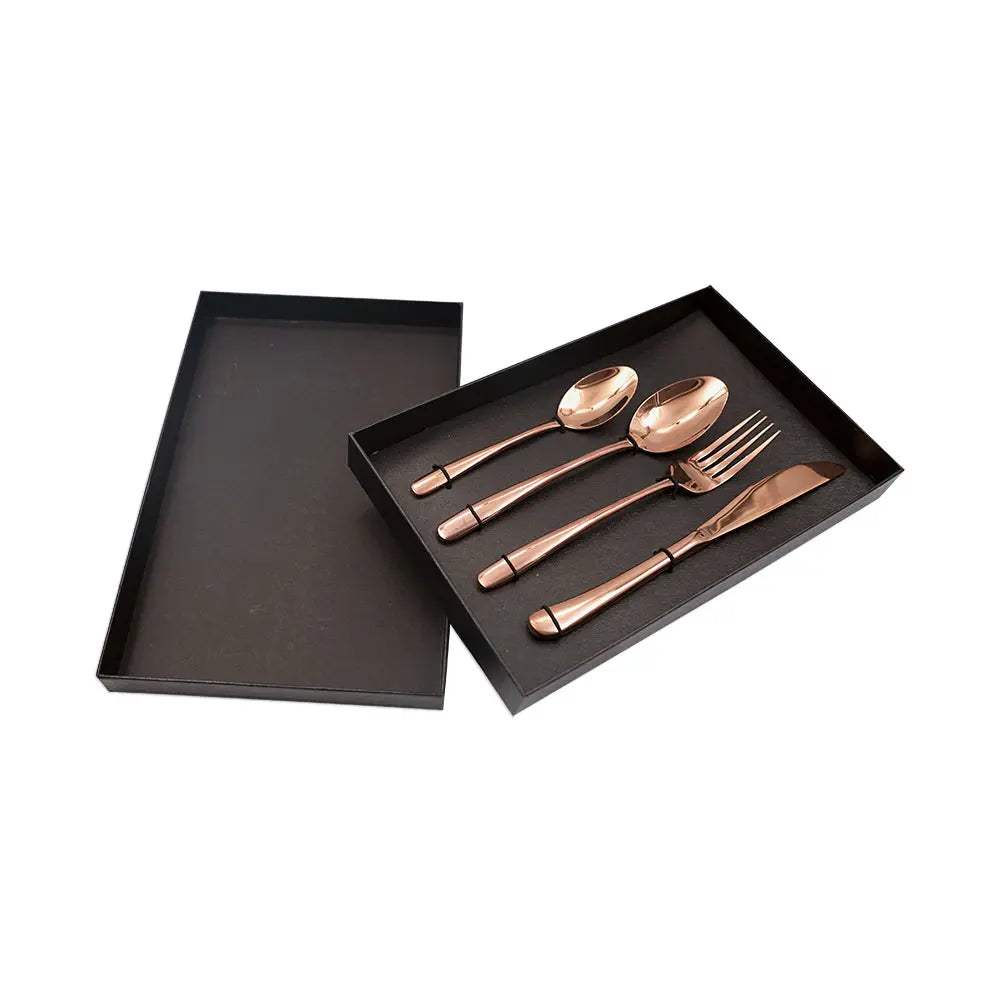 Elegant Rose Gold Tableware Set