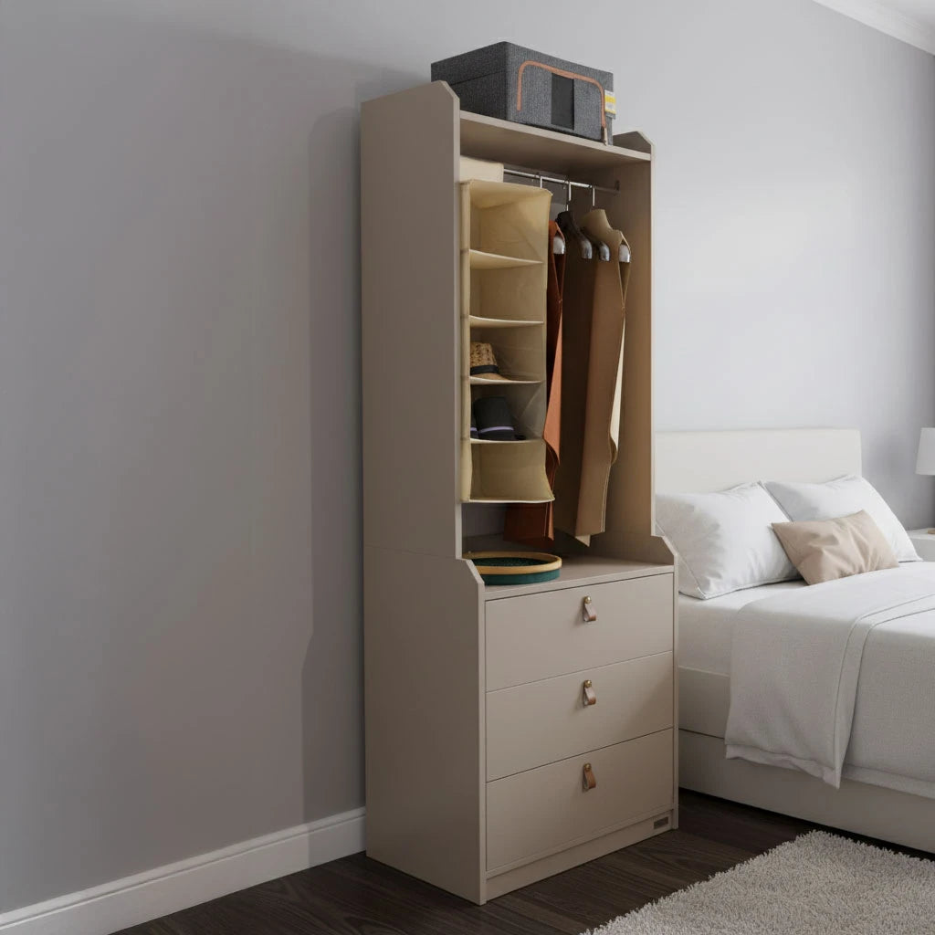 Mattoni Modern Chest of Drawer With Upper Unit