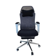 HIGH-BACK OFFICE CHAIR WITH ADJUSTABLE LUMBAR AND EXTENDABLE FOOTREST