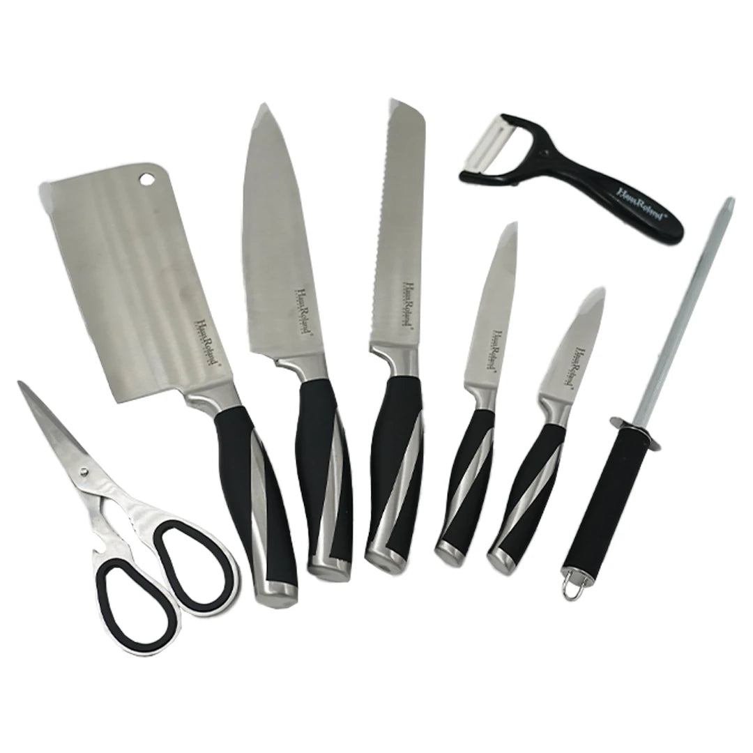 HAUS ROLAND PREMIUM KNIFE SET WITH ROTATING STAND