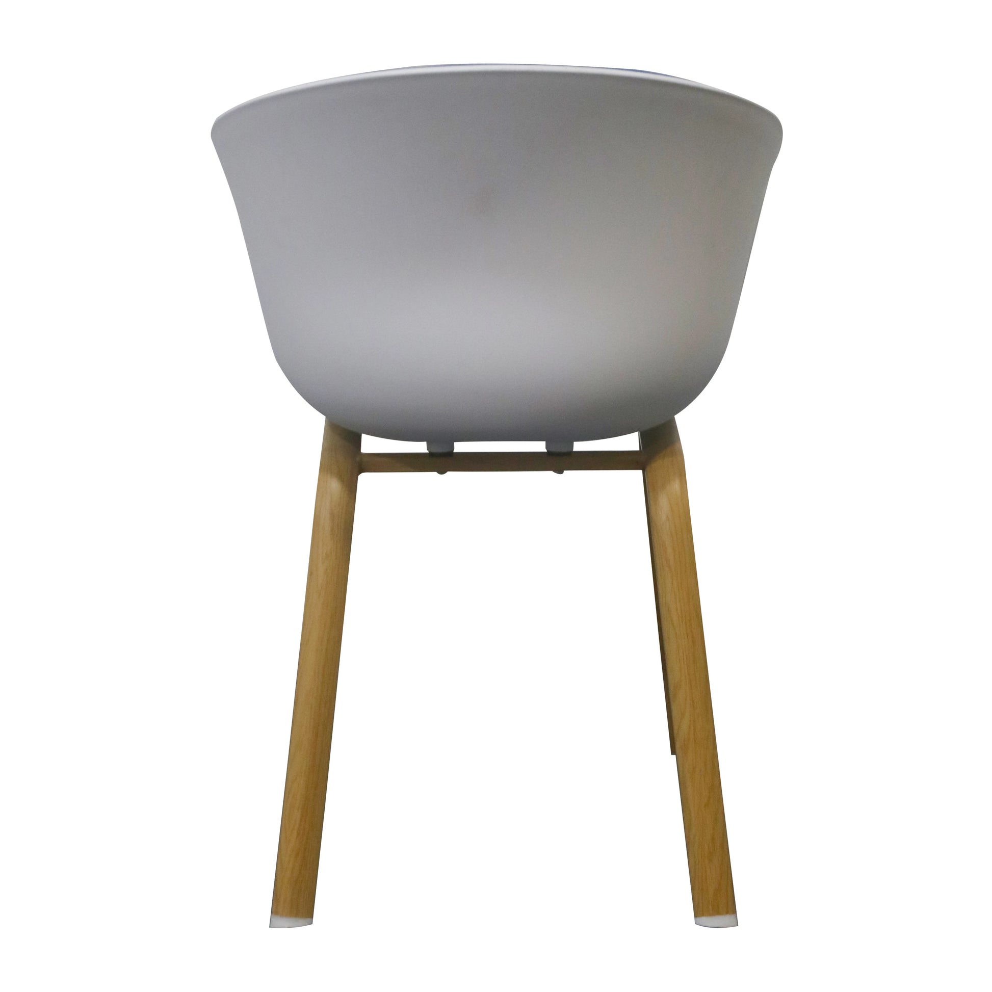 CURVED DESIGN BLUE CUSHION DINING CHAIR