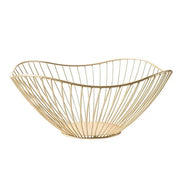 GOLD MODERN IRON STORAGE FRUIT BASKET