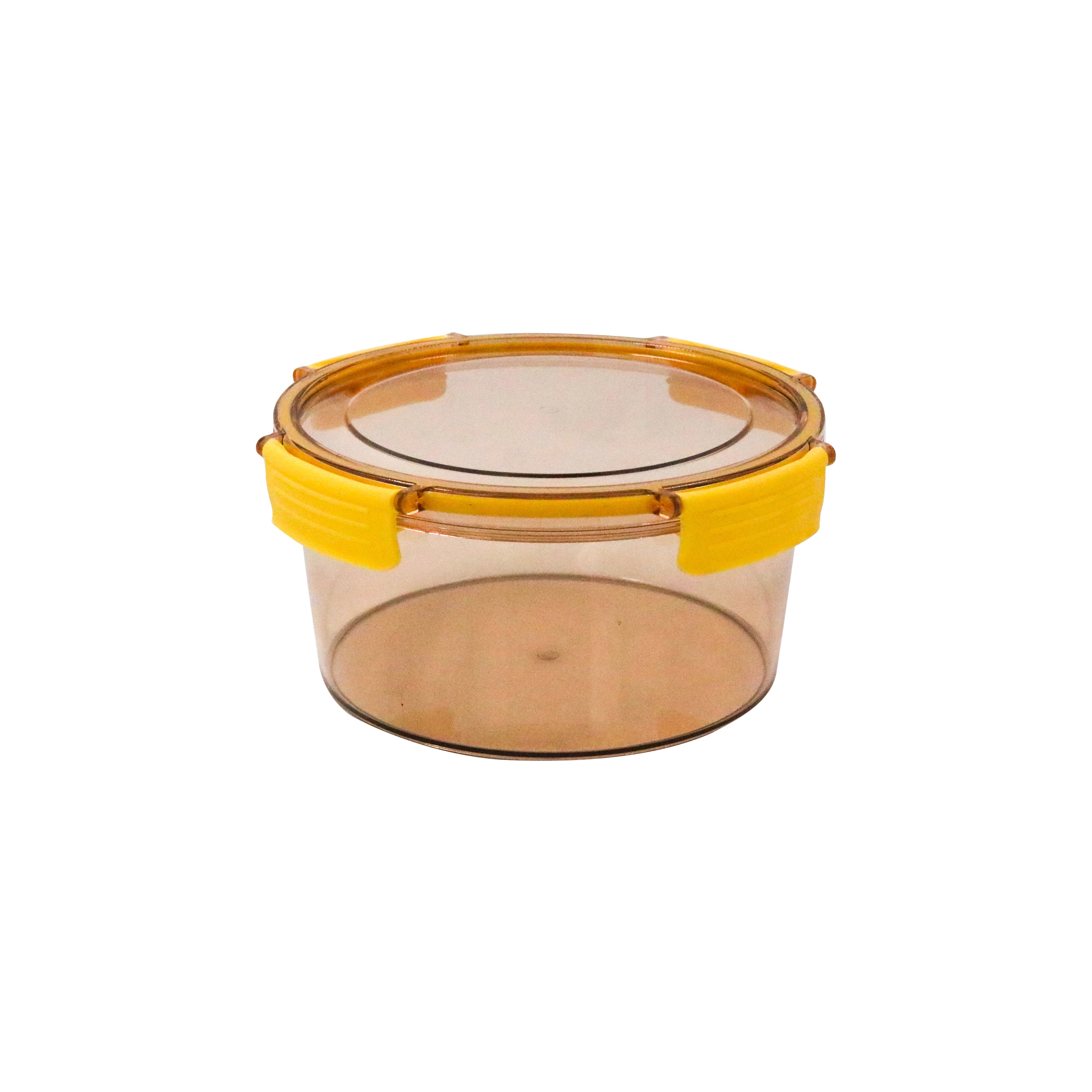 ROUND AIRTIGHT CLIP-LOCK FOOD STORAGE BOX