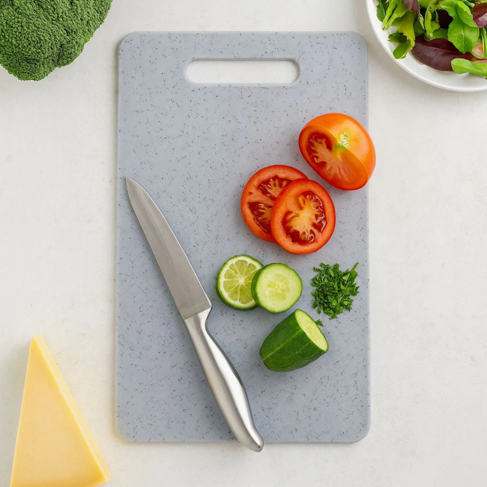 Grey Granite-Style Kitchen Chopping Board / Modern Grey Food-Grade Cutting Board