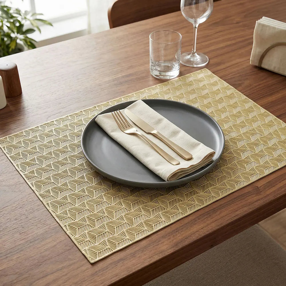 Gold Geometric Table Mat