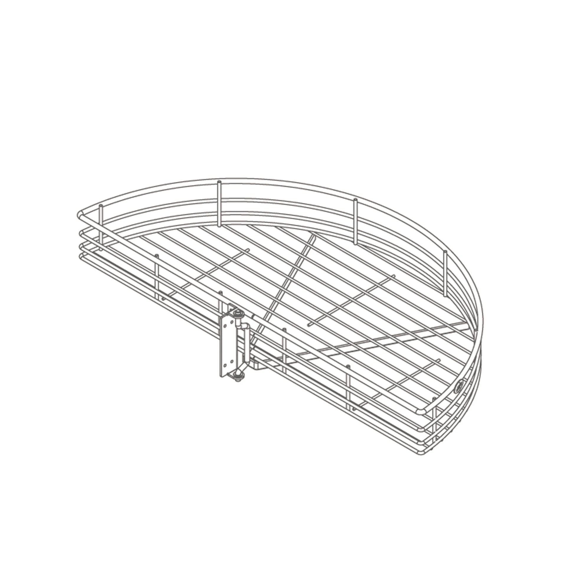 HALF ROUND KITCHEN ORGANIZER RACK