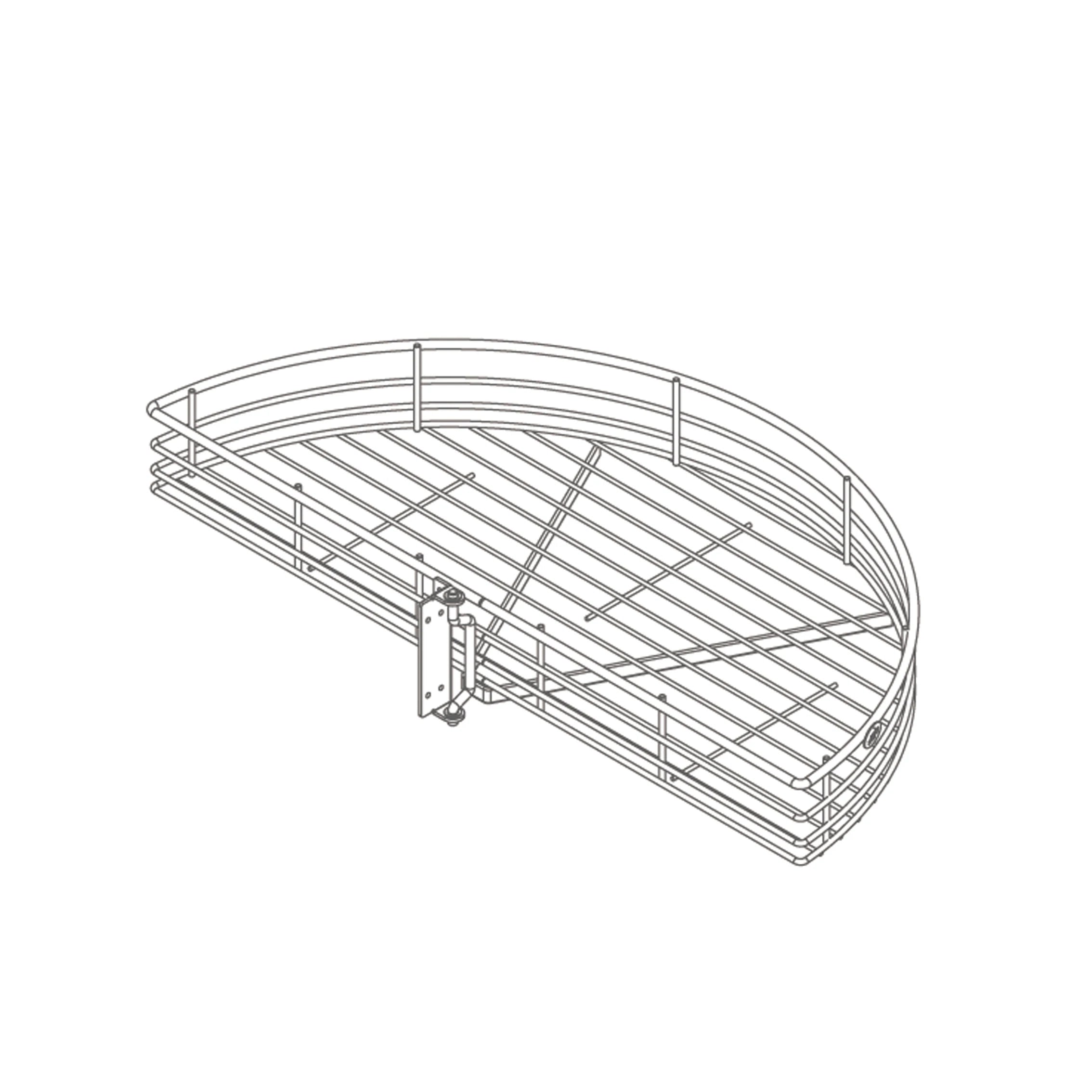HALF ROUND KITCHEN ORGANIZER RACK