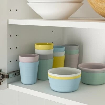 KIDS MULTICOLOUR BOWLS - 6PCS SET