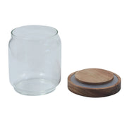 Airtight Glass Food Storage Container with Wooden Lid