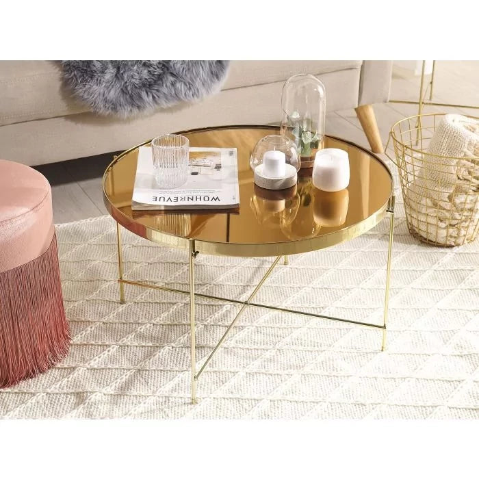 GOLD FRAME COFFEE / SIDE TABLE