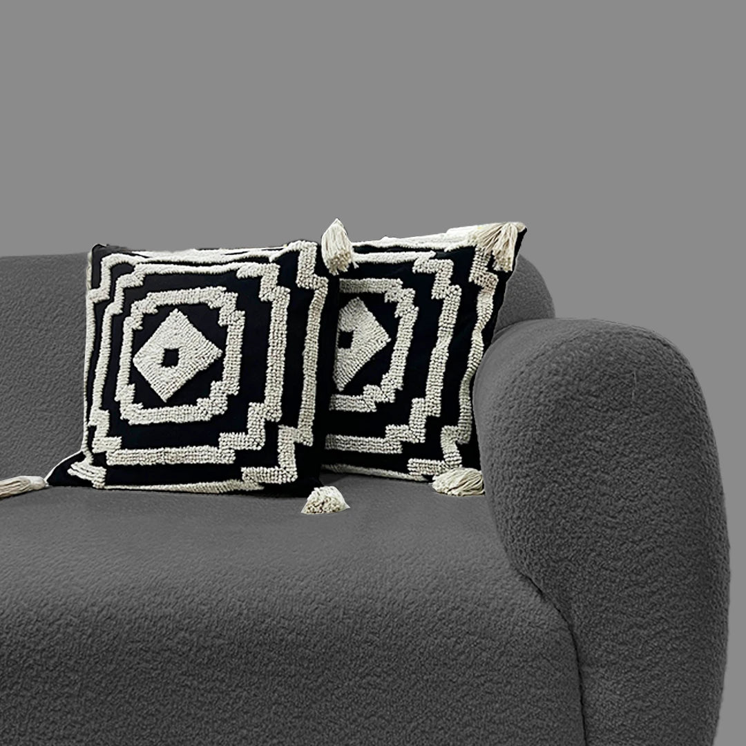 TASSEL TREK ETHNIC SOFA PILLOW COVER