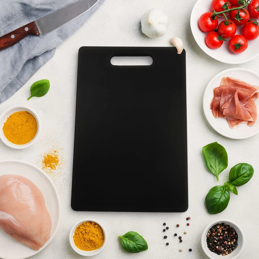 Black Cutting Board with Handle / Kitchen Cutting Board
