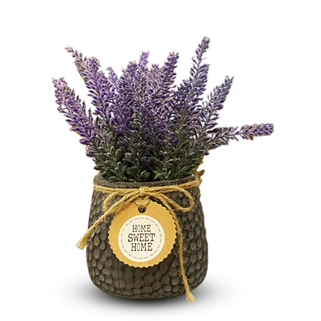 MODERN LAVENDER ARTIFICIAL PLANT WITH POT