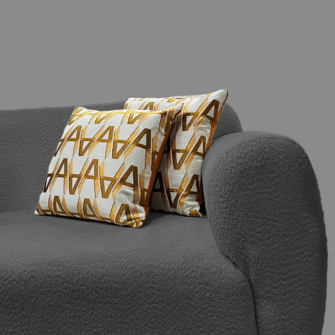 VIBE PATTERN SOFA PILLOW COVER - ORANGE