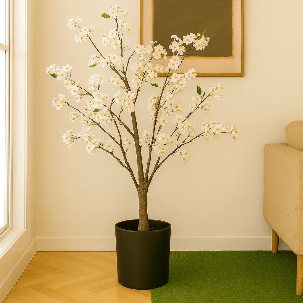 Artificial Cherry Blossom Tree with Pot – Indoor Decoration Plant
