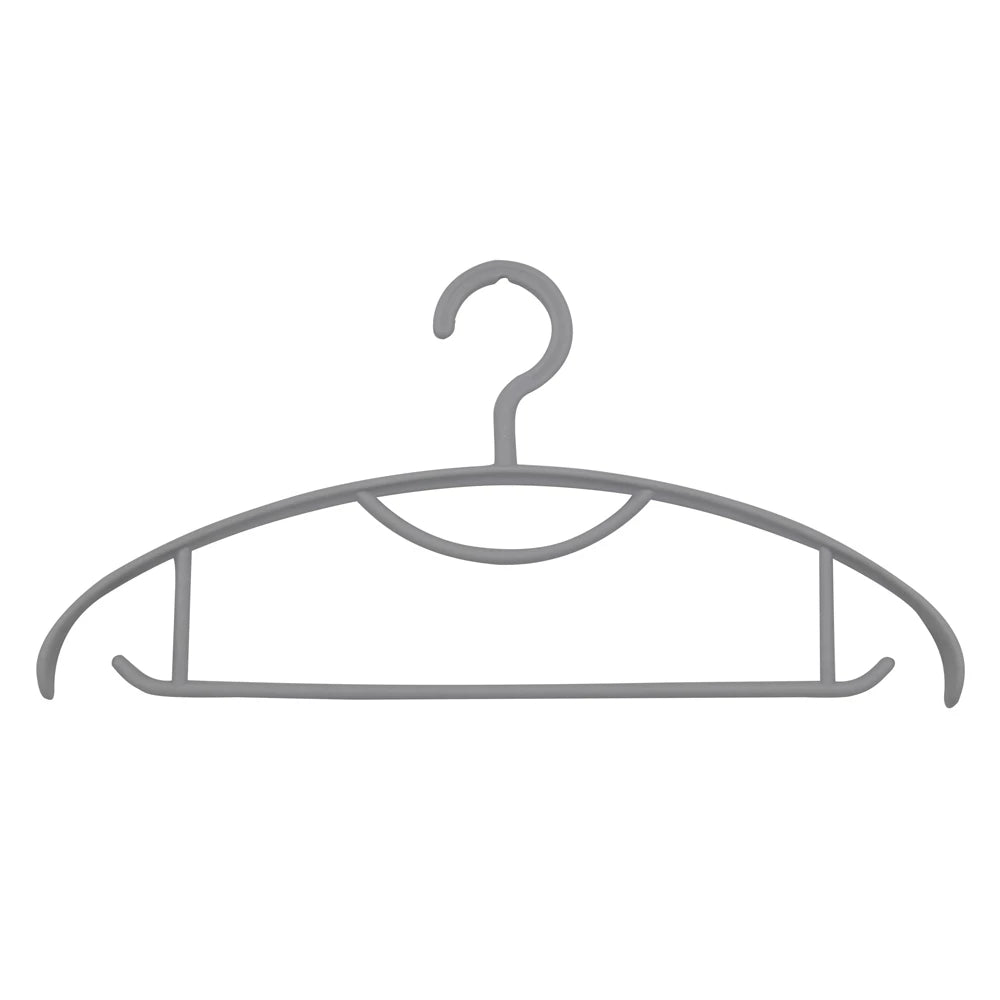 SHOULDER BUMP PLASTIC CLOTH HANGER - 5PCS SET