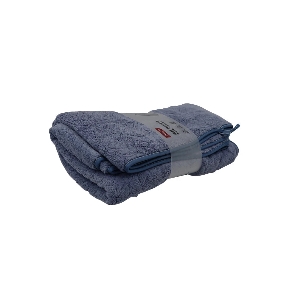 Bilov Chevron Weave Soft Bath Towel-Blue