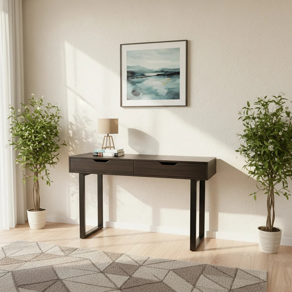 Marri Linda Dark Walnut Console Table With Drawer