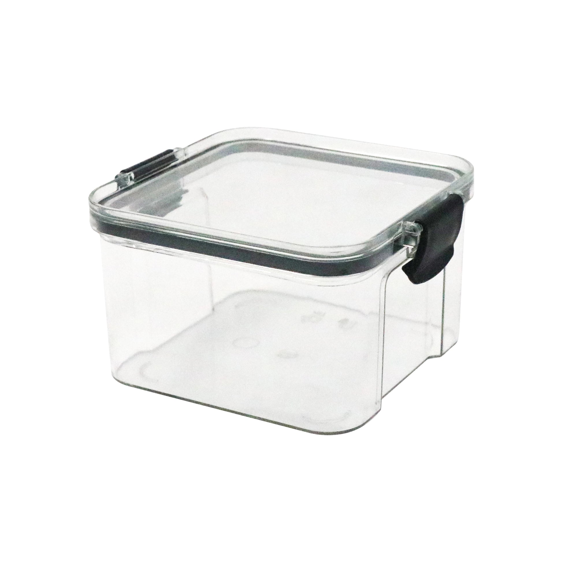 AIRTIGHT SQUARE CLEAR STORAGE CANISTER