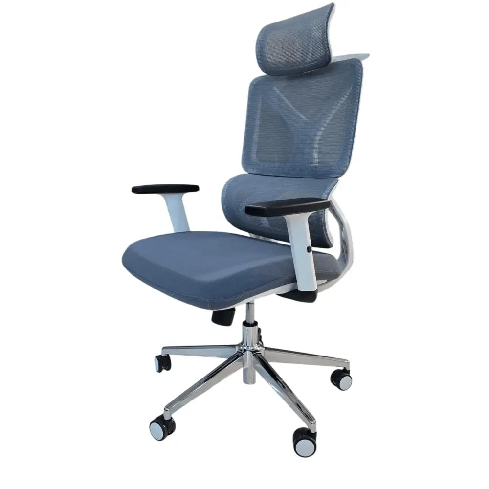 ERGONOMIC EXECUTIVE CHAIR WITH ADJUSTABLE HEADREST AND LUMBAR SUPPORT
