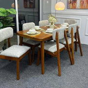 ELEGANT VINTAGE WOOD DINING TABLE