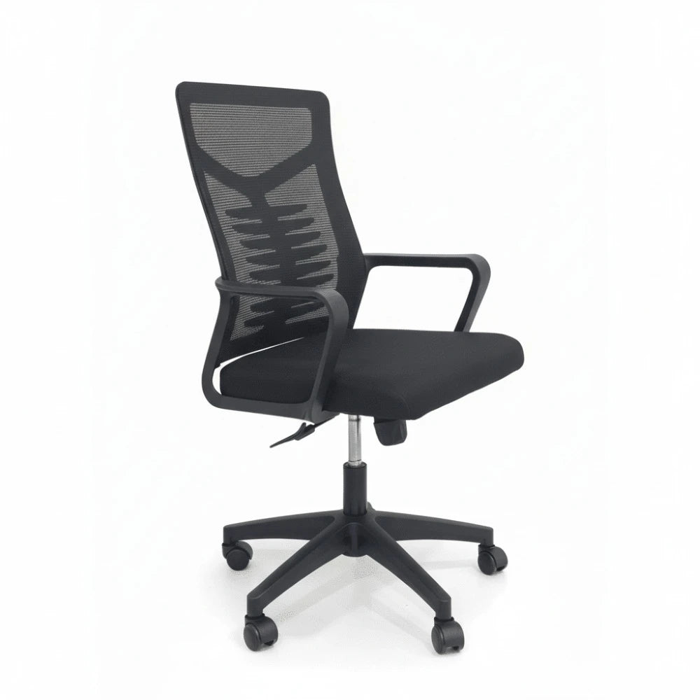 Modern Y-Back Mesh Swivel Office Chair with Armrests