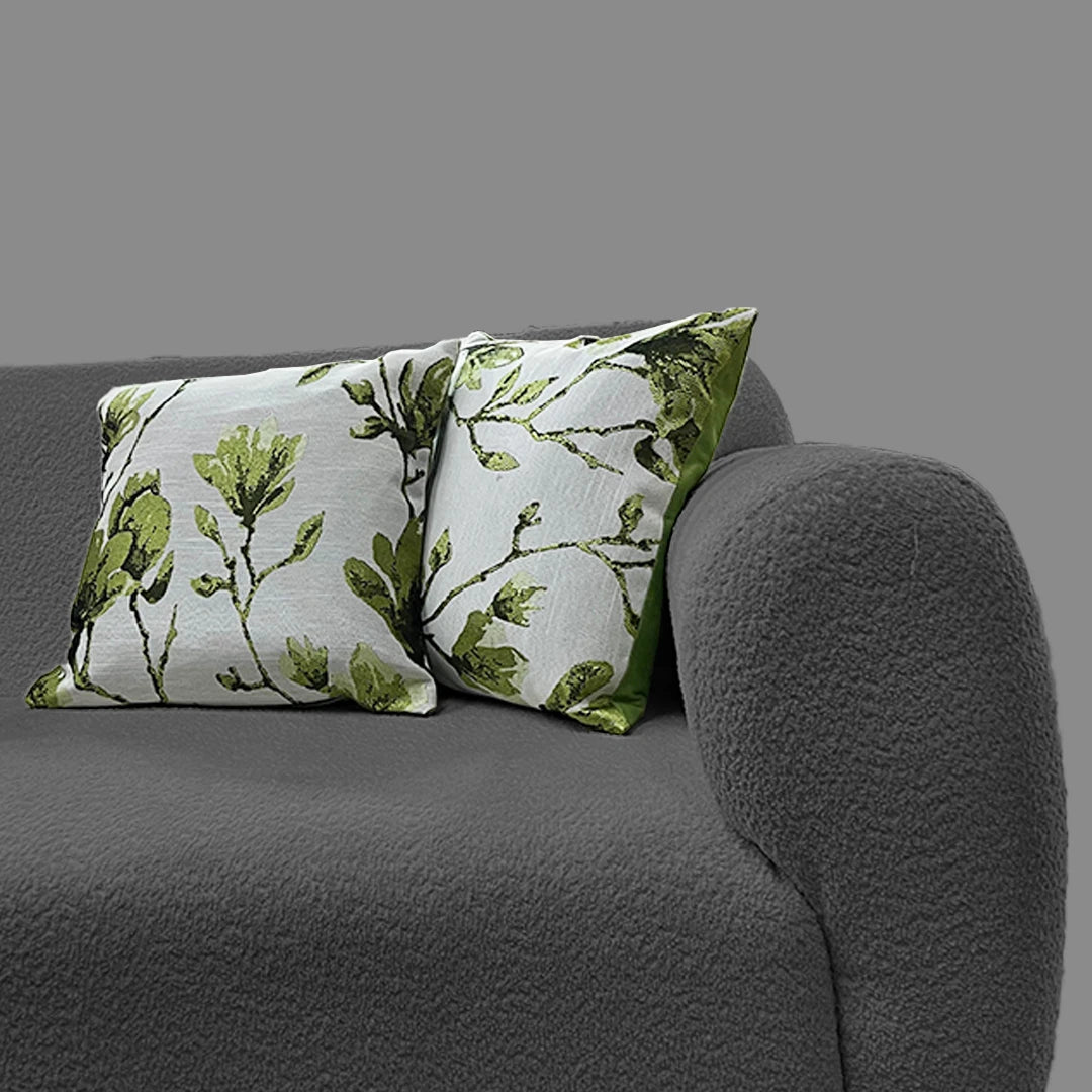 GREEN LEAF ELEGANCE SOFA PILLOW COVER