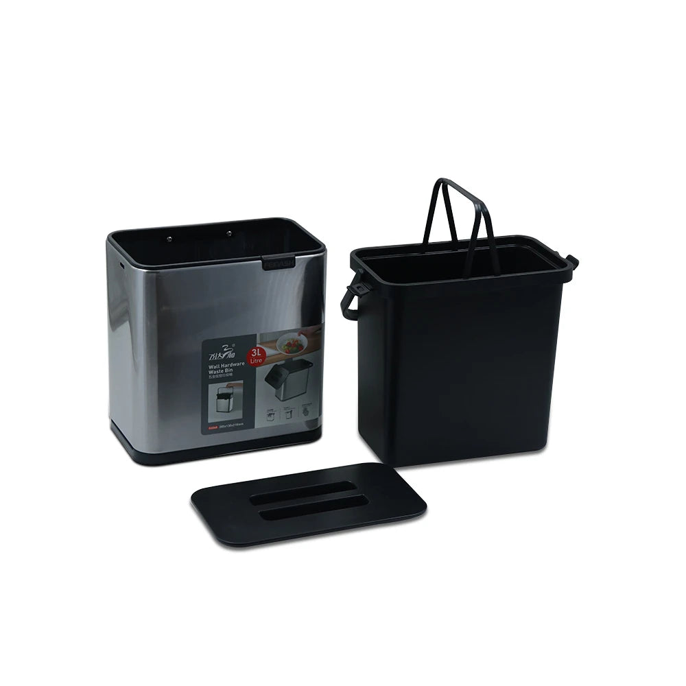 Kitchen Hanging Garbage Bin / Hanging Countertop Trash Bin with Lid