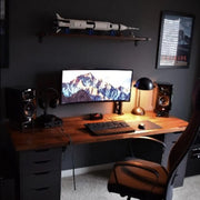 Liam Black Drawer Table - Wenge Top