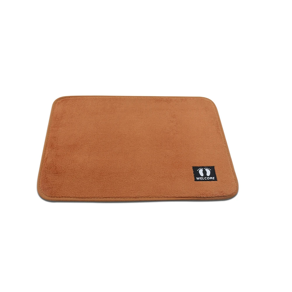 Amber Soft Anti-Skid Bedroom Carpet / Warm Glow Living Room Floor Mat