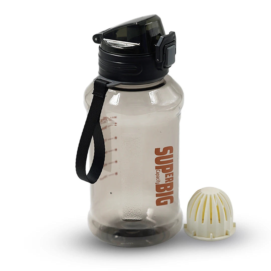 HYDROFLEX LOCK CAP WATER BOTTLE BLACK – 1200ML