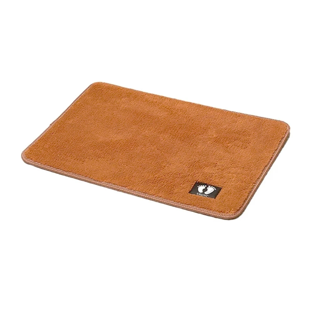 Amber Soft Anti-Skid Bedroom Carpet / Warm Glow Living Room Floor Mat