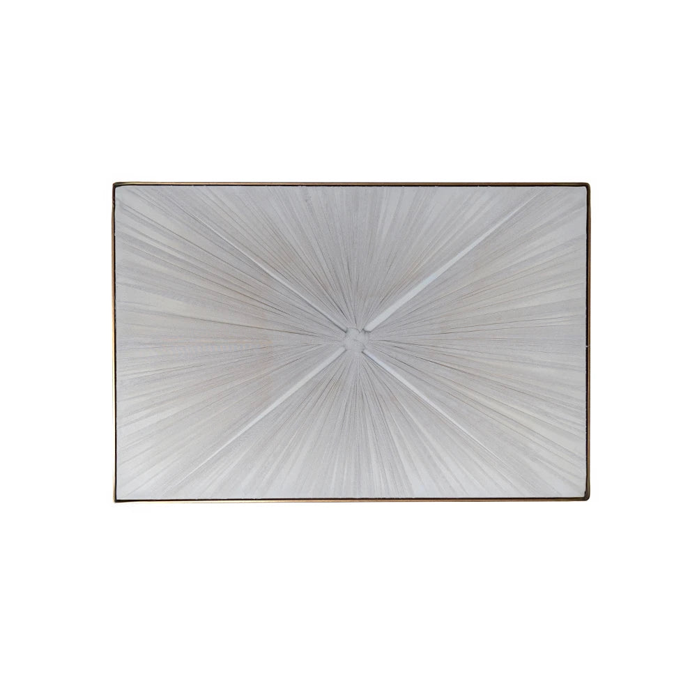 Silver Radiance Decorative Wall Frame – Modern Living Room Art
