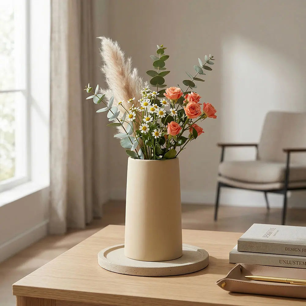 Modern Matte Finish Ceramic Flower Vase
