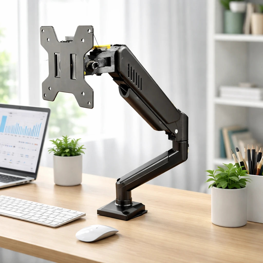 Heavy Duty Monitor Desk Arm – Adjustable Gas Spring Monitor Mount