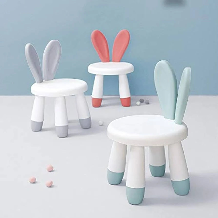 BUNNY EAR CHILD-SAFE PLASTIC KIDS STOOL
