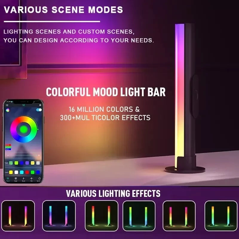 DIMMABLE DESKTOP RGB LED LIGHTS – SMART LIGHTING FOR GAMING & OFFICE