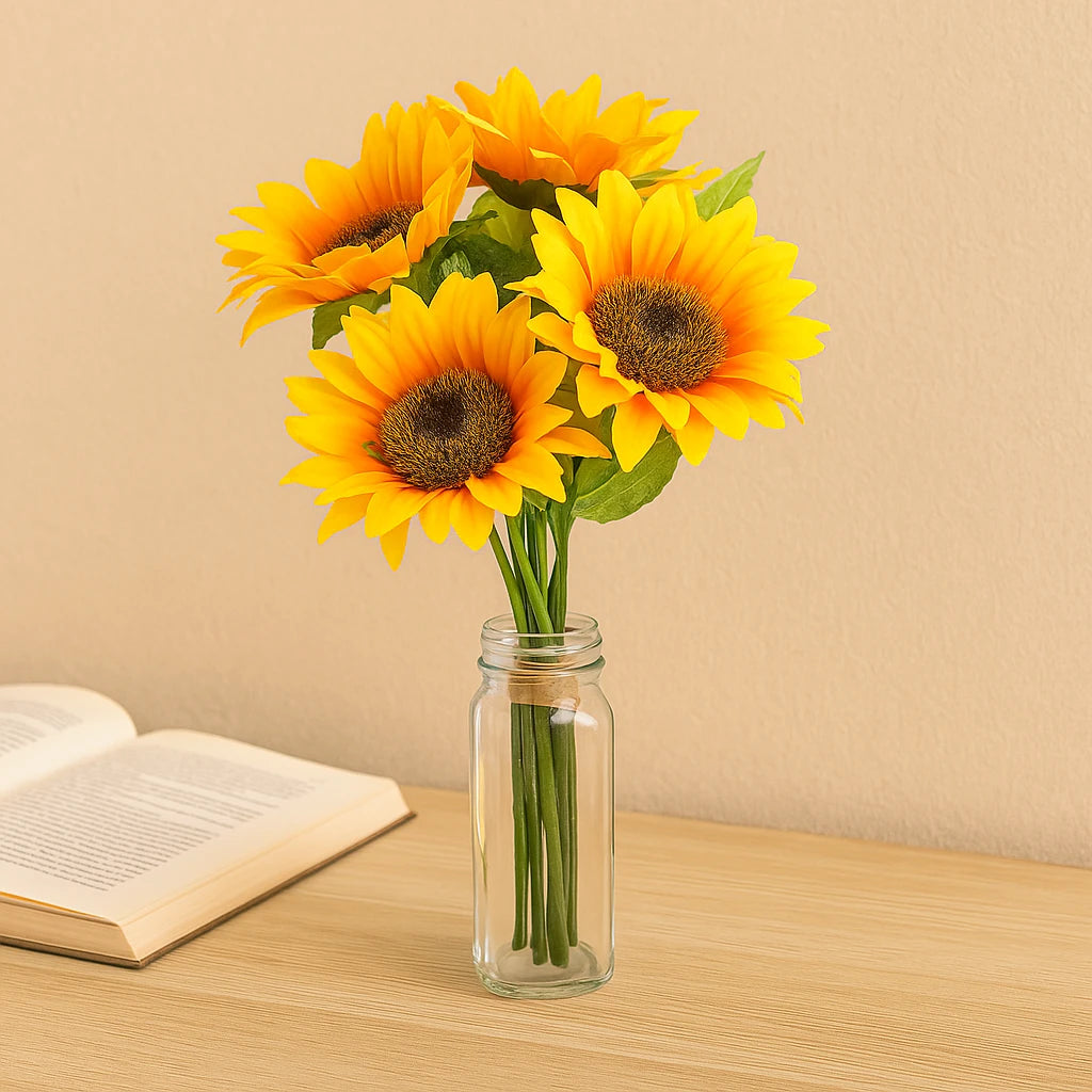 Artificial Sunflower Bouquet – Wedding, Party & Event Decoration Bouquet