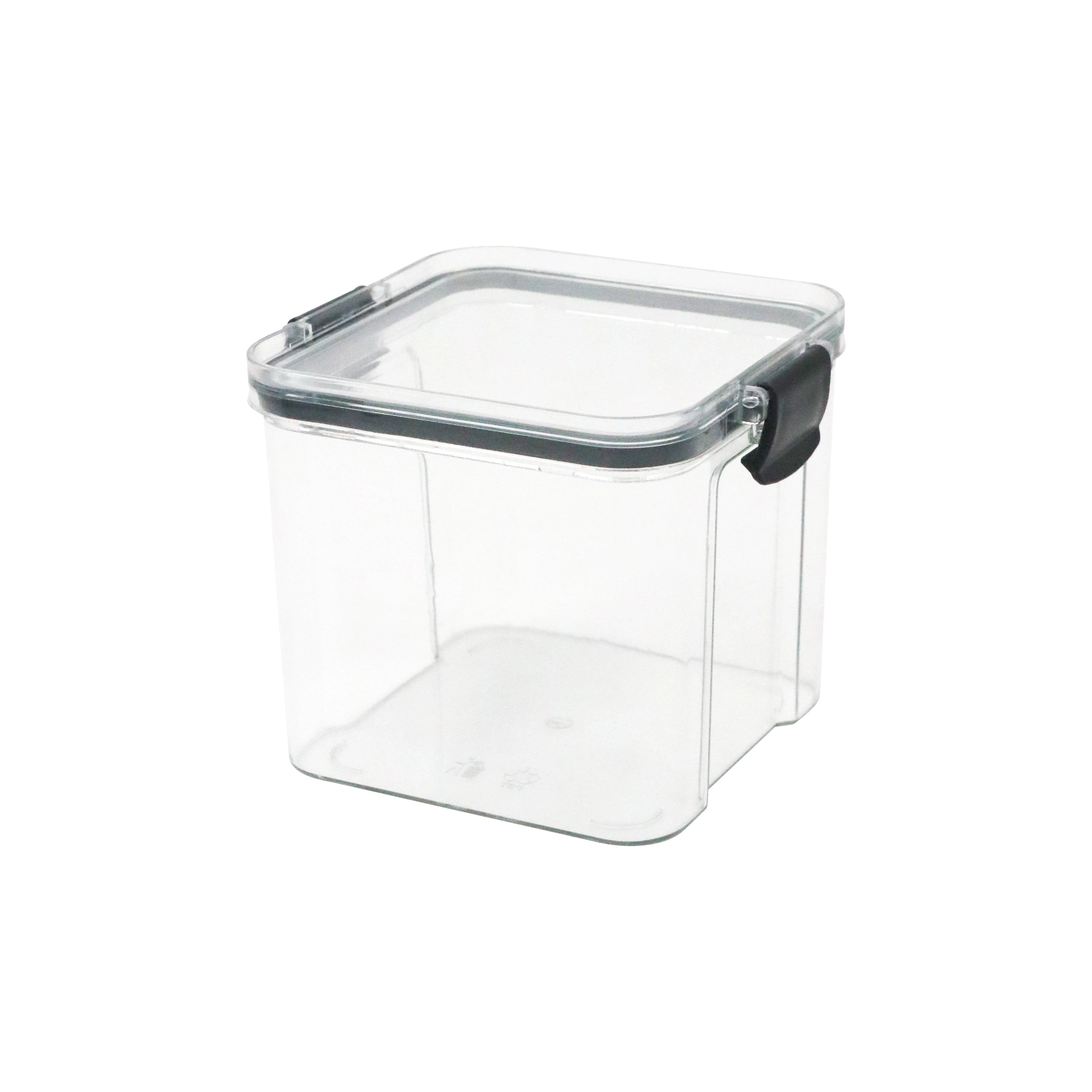 AIRTIGHT SQUARE CLEAR STORAGE CANISTER