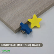 MODERN STAR CABINET HANDLE / CHILDREN CUPBOARD DOOR KNOB
