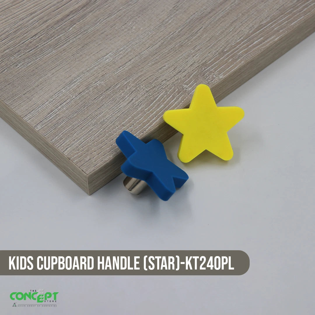 MODERN STAR CABINET HANDLE / CHILDREN CUPBOARD DOOR KNOB