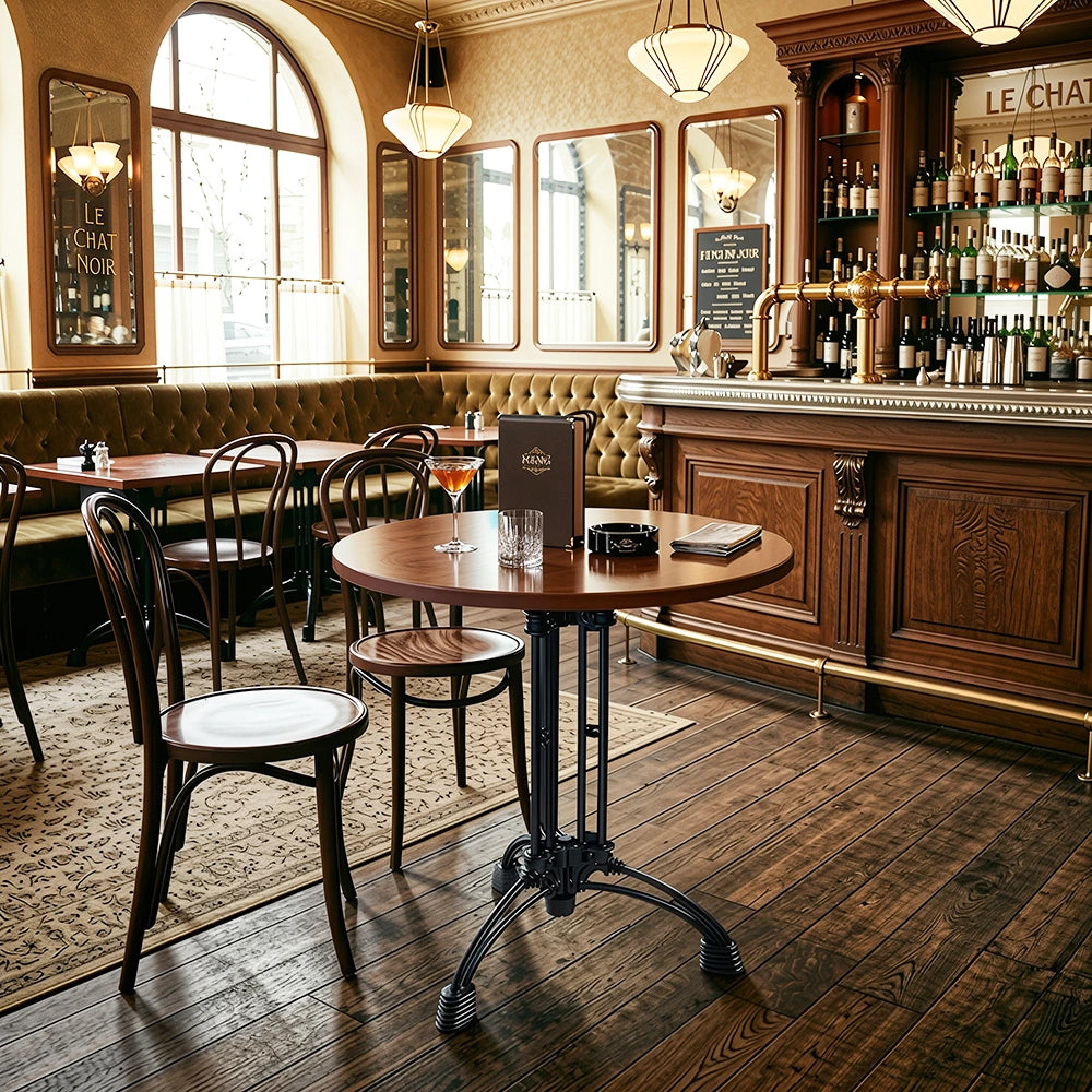 Round Wooden Table Top – Mahogany
