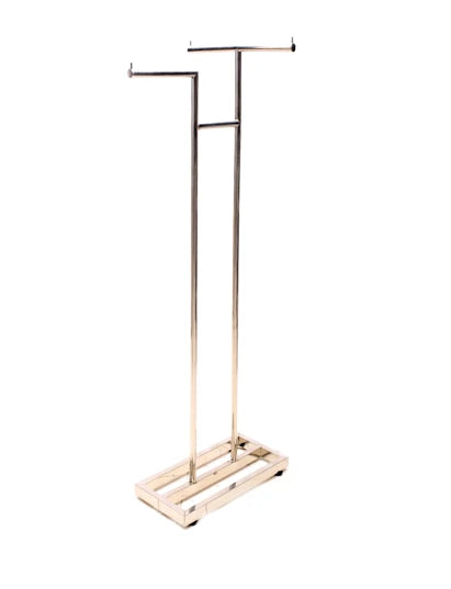 STAINLESS STEEL DUAL-POLE TEXTILE RACK