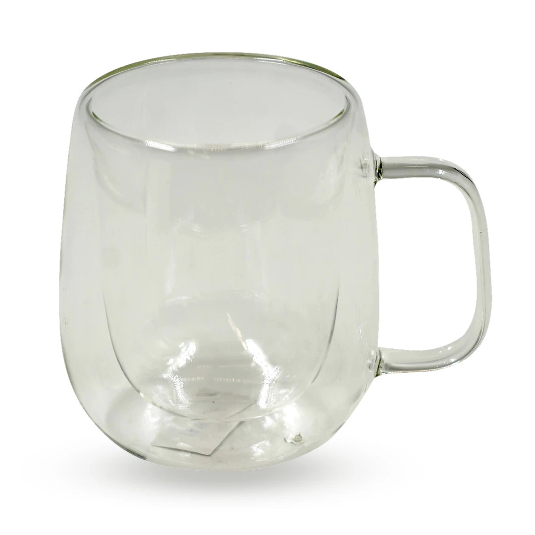 LUMIERE DOUBLE-WALL COFFEE CUP / CRYSTAL CLEAR DOUBLE-WALL GLASS MUG