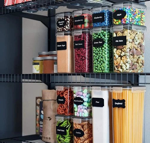 AIRTIGHT SQUARE CLEAR STORAGE CANISTER